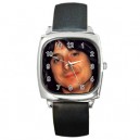 Steve Perry Journey - Silver Tone Square Metal Watch