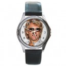 Jon Bon Jovi - Silver Tone Round Metal Watch