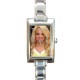 Tulisa contostavlos - Rectangular Italian Charm Watch