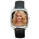 Tulisa contostavlos - Silver Tone Square Metal Watch