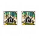 Train - Cufflinks (Square)