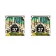 Train - Cufflinks (Square)