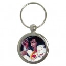 Elvis Presley Aloha - Round Keyring