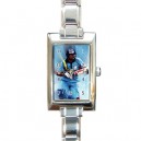 Sachin Tendulkar - Rectangular Italian Charm Watch