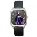 Disney Maleficent - Silver Tone Square Metal Watch