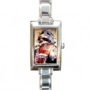 Fernando Alonso - Rectangular Italian Charm Watch