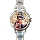 Fernando Alonso - Round Italian Charm Watch