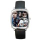 Sebastian Vettel - Silver Tone Square Metal Watch
