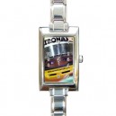 Lewis Hamilton - Rectangular Italian Charm Watch
