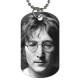 John Lennon - Double Sided Dog Tag Necklace