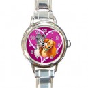 Disney Lady And The Tramp - Round Italian Charm Watch