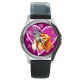 Disney Lady And The Tramp - Silver Tone Round Metal Watch