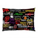 Rock Bands Collage - Pillow Case
