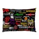 Rock Bands Collage - Pillow Case