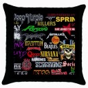 Rock Bands Collage - Cushion Cover