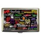Rock Bands Collage - Cigarette Money Case 