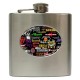 Rock Bands Collage - 6oz Hip Flask