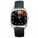 Alex Ferguson - Silver Tone Square Metal Watch