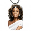 Whitney Houston - Double Sided Dog Tag Necklace