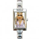 The Muppets Miss Piggy - Rectangular Italian Charm Watch