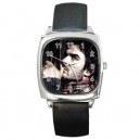 Ian Somerhalder - Silver Tone Square Metal Watch