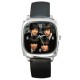 The Beatles - Silver Tone Square Metal Watch