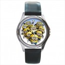 Despicable Me - Silver Tone Round Metal Watch