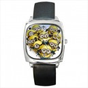 Despicable Me - Silver Tone Square Metal Watch