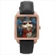 Labyrinth Worm - Square Unisex Rose Gold Tone Watch