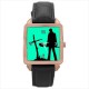 The Walking Dead - Square Unisex Rose Gold Tone Watch