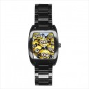 Despicable Me - Mens Black Stainless Steel Barrel Style Watch