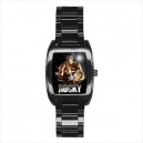 Sylvester Stallone Rocky Balboa - Mens Black Stainless Steel Barrel Style Watch