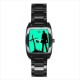 The Walking Dead - Mens Black Stainless Steel Barrel Style Watch