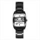 Ayrton Senna - Mens Black Stainless Steel Barrel Style Watch