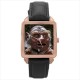 Labyrinth Hoggle - Square Unisex Rose Gold Tone Watch