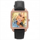 Dolly Parton - Square Unisex Rose Gold Tone Watch