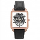 Queen - Square Unisex Rose Gold Tone Watch
