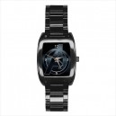 Marvel Avengers - Mens Black Stainless Steel Barrel Style Watch