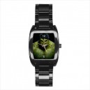 The Incredible Hulk - Mens Black Stainless Steel Barrel Style Watch