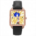 Sonic The Hedgehog - Square Unisex Rose Gold Tone Watch