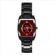 True Blood - Mens Black Stainless Steel Barrel Style Watch