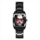The Big Lebowski - Mens Black Stainless Steel Barrel Style Watch