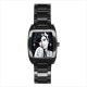 Amy Winehouse - Mens Black Stainless Steel Barrel Style Watch