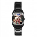 Labyrinth Sir Didymus - Mens Black Stainless Steel Barrel Style Watch