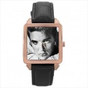 Elvis Presley - Square Unisex Rose Gold Tone Watch