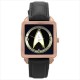 Star Trek Starfleet Command - Square Unisex Rose Gold Tone Watch