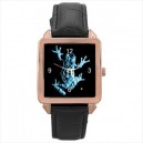 Fringe Glyph - Square Unisex Rose Gold Tone Watch