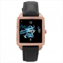 Fringe Glyph - Square Unisex Rose Gold Tone Watch