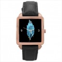 Fringe Glyph - Square Unisex Rose Gold Tone Watch