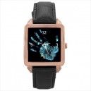 Fringe Glyph - Square Unisex Rose Gold Tone Watch